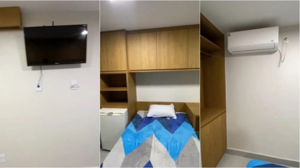 Sala da PF onde Bolsonaro ficará preso tem cama, TV, banheiro e até frigobar. Veja vídeo!