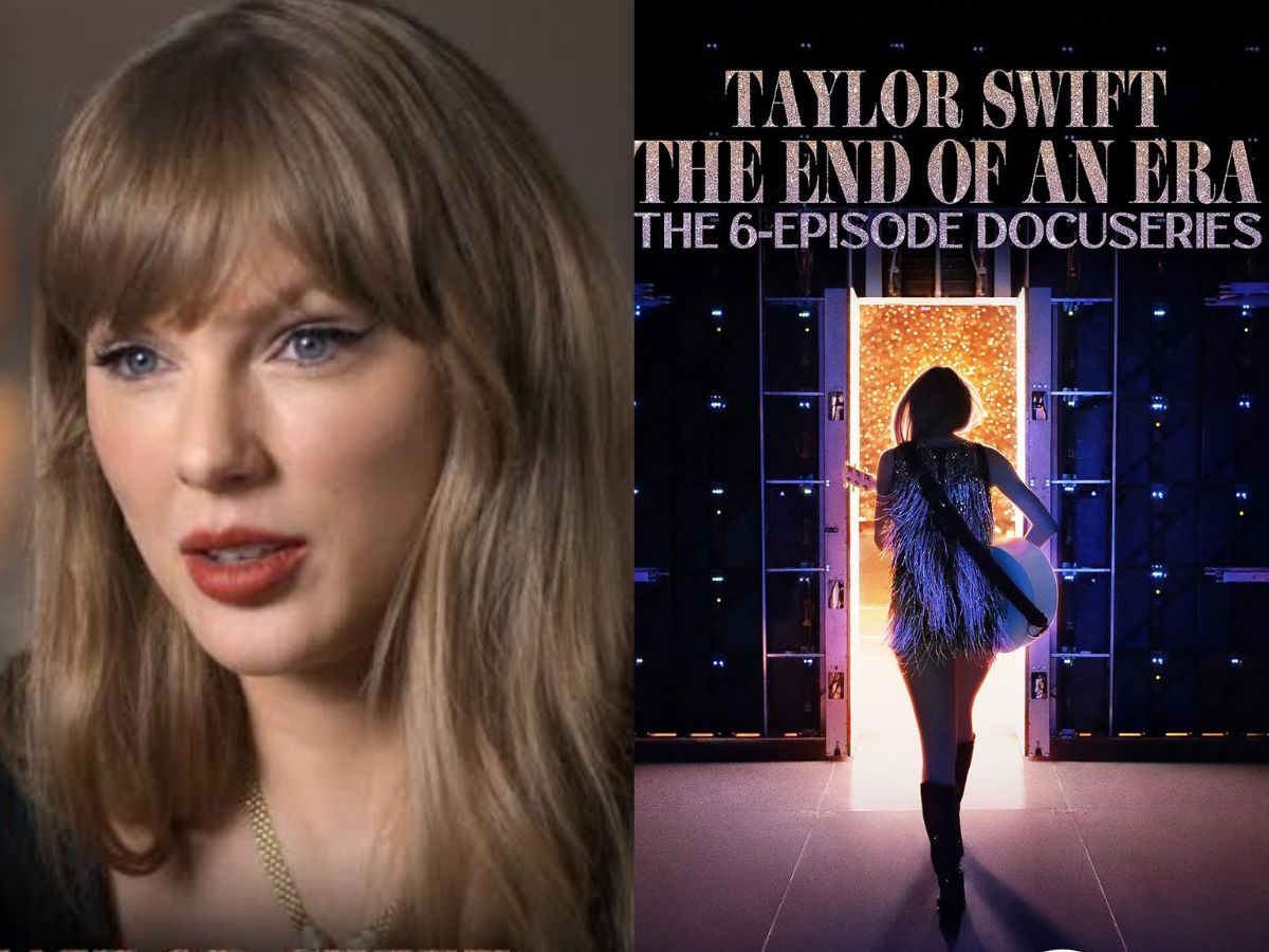 Créditos: Reprodução DisneyPlus e Instagram @taylorswift Créditos: Reprodução DisneyPlus e Instagram @taylorswift