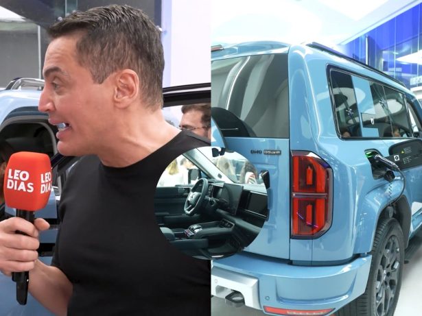 Leo Dias conhece o Denza B5 e compara SUV da BYD ao modelo concorrente: “Aqui é mais interessante”