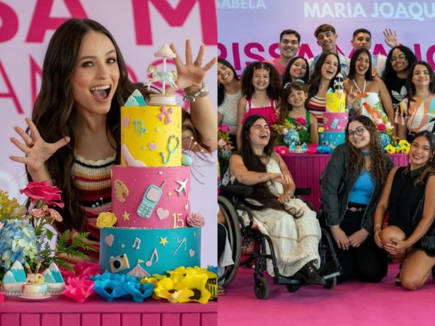 Larissa Manoela celebra 20 anos de carreira com festa ao lado dos fãs: “Especial”