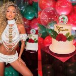 Brunna Gonçalves comemora aniversário com surpresa durante ensaio na Grande Rio