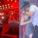 Fã invade palco em show de Natanzinho Lima, dança com o cantor e divide opiniões