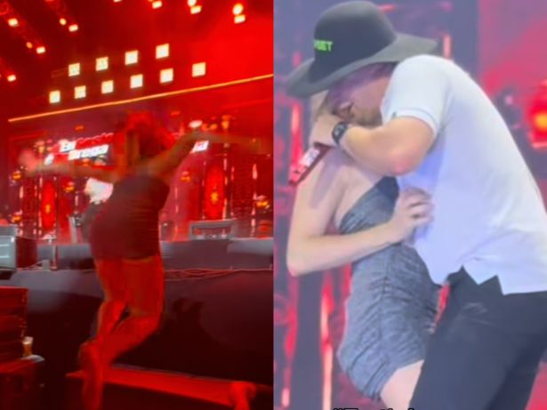 Fã invade palco em show de Natanzinho Lima, dança com o cantor e divide opiniões