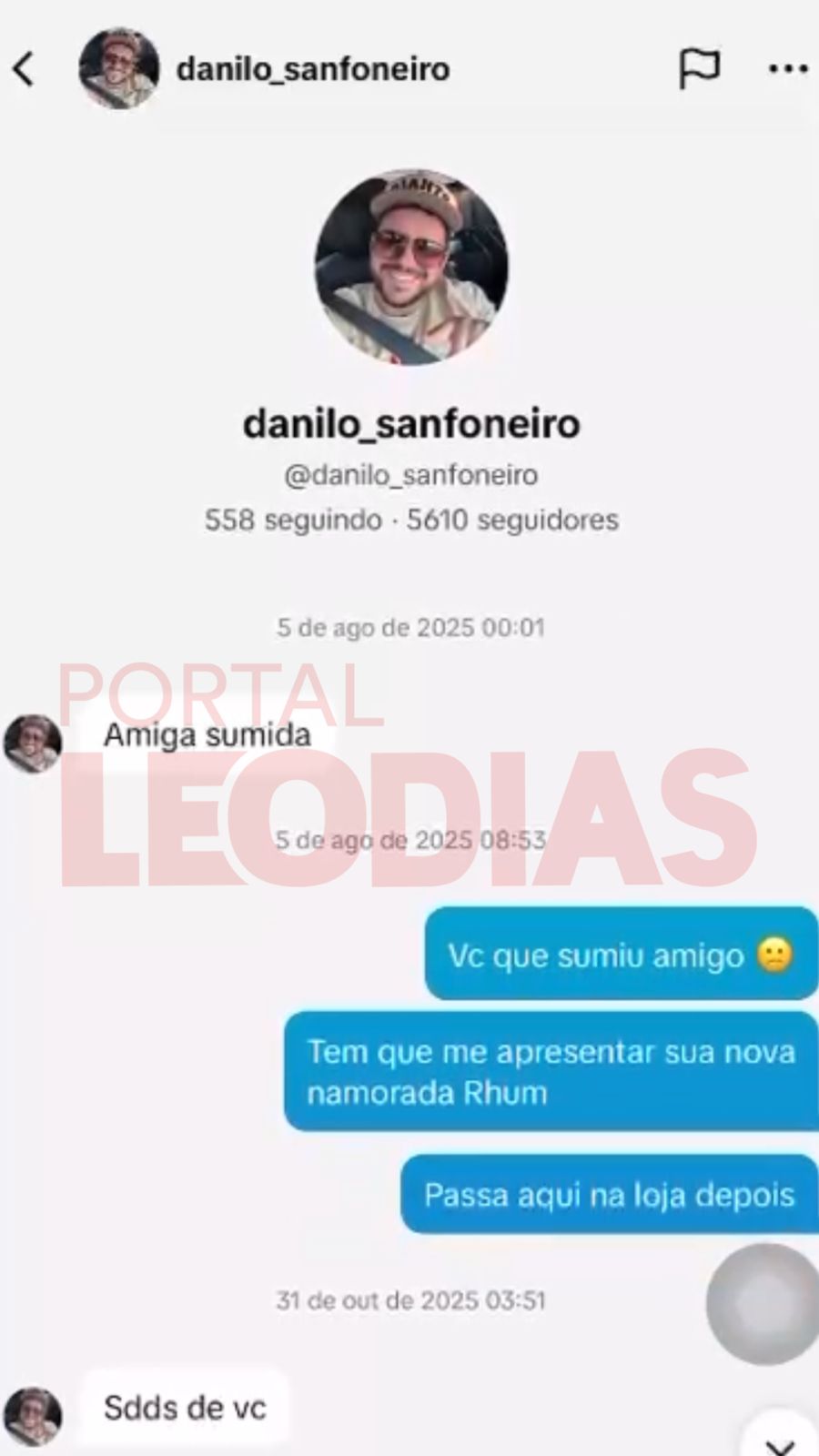 Foto/Portal LeoDias/TikTok Foto/Portal LeoDias/TikTok