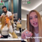Virginia gasta R$ 4 mil em salão de beleza de Dubai, mas sai com tratamento errado: “Desespero”