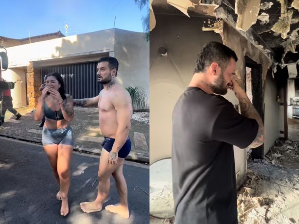 Prejuízo de mais de R$ 500 mil e trauma: influenciador detalha incêndio que destruiu sua casa