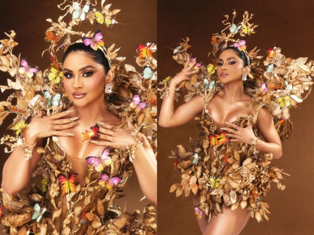 Mileide Mihaile explica significado de traje feito com páginas de livros descartados