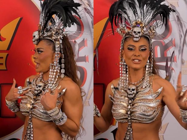Juliana Paes comenta retorno à Viradouro após 18 anos e revela convite feito a Luma de Oliveira