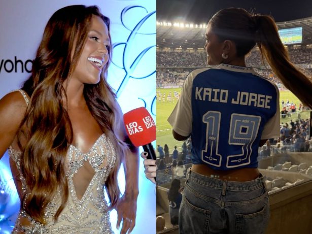 Camila Loures explica foto com camisa de Kaio Jorge, do Cruzeiro: “Somos amigos, por enquanto”