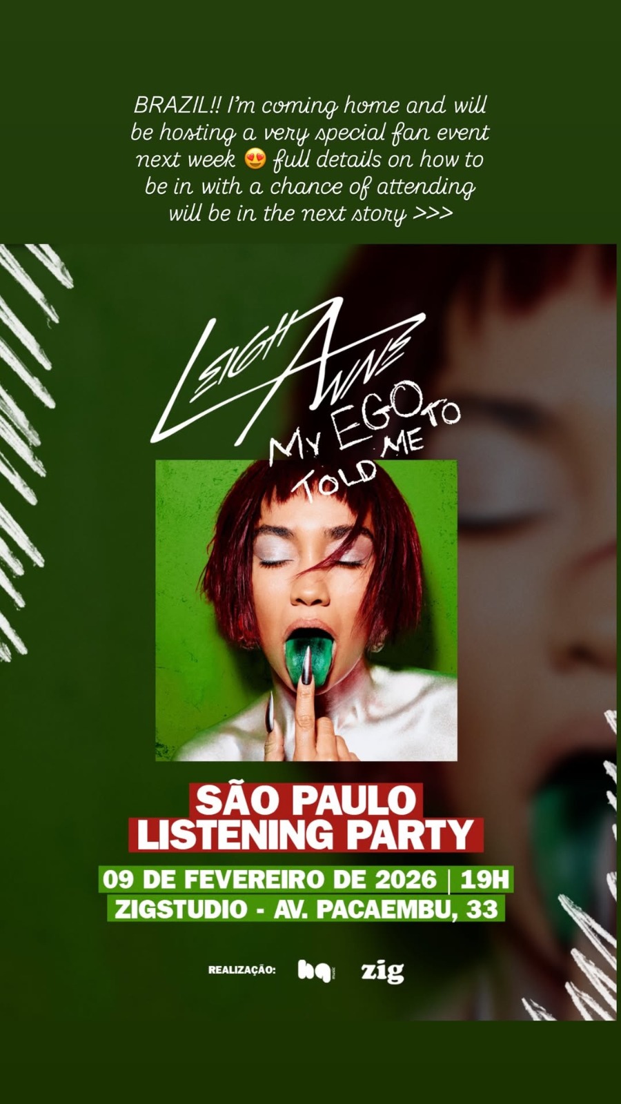 Crédito: Reprodução Instagram @leighannepinnock Crédito: Reprodução Instagram @leighannepinnock