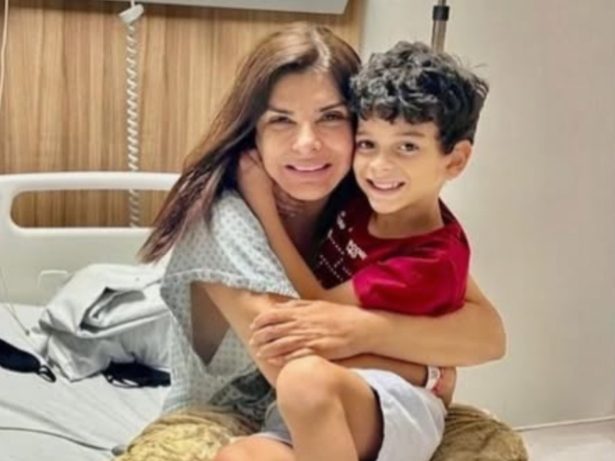 Mara Maravilha recebe alta da UTI e reencontra o filho em hospital: “Motivo de força”