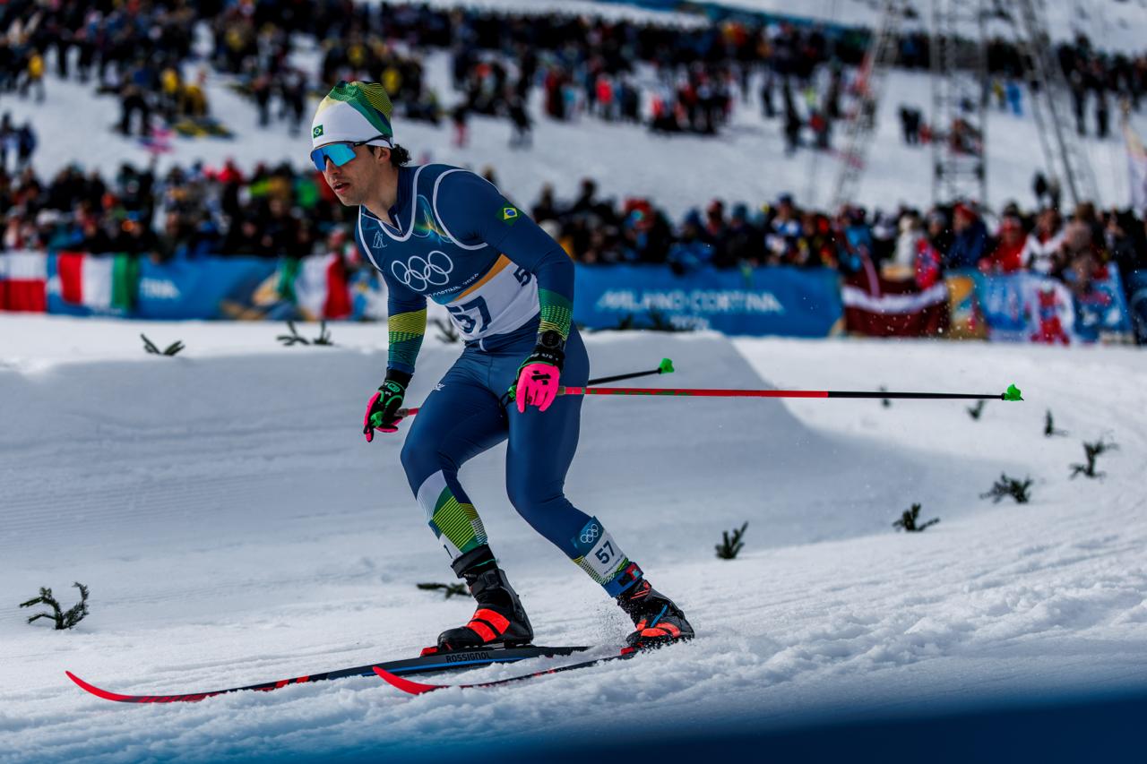 Jogos Olímpicos de Inverno Milão-Cortina 2026 - Tesero Cross Country Skiing Stadium  - Atleta Brasileiro Manex Silva competindo na prova de Sprint do Cross Country nos Jogos Olímpicos de Inverno Milao-Cortina 2026 Foto: Gabriel Heusi/COB