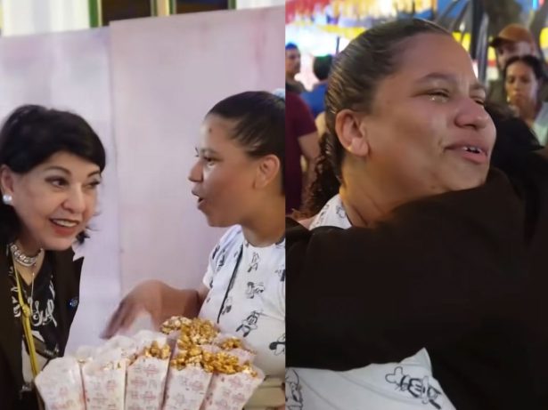 Roberta Miranda zera o estoque de vendedora ambulante e emociona no Carnaval