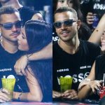 É amor! Jade Picon e André Lamoglia trocam beijos e exibem anéis combinando na Sapucaí