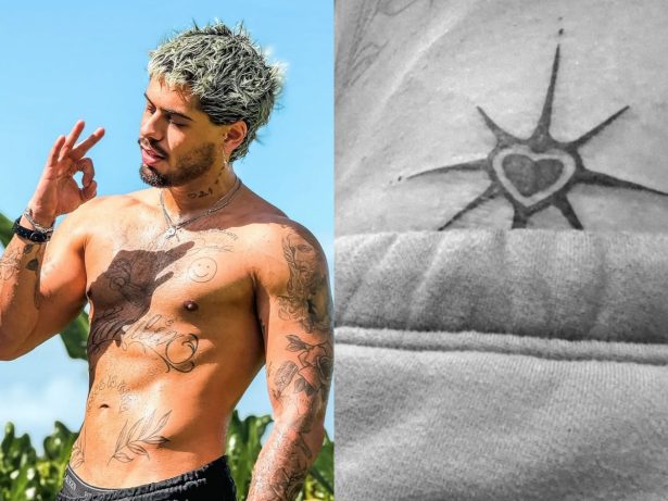 Zé Felipe aposta em tatuagem ousada na virilha e exibe resultado nas redes sociais