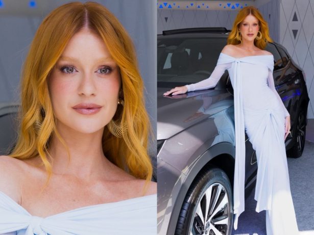 Marina Ruy Barbosa surge deslumbrante em evento de lançamento da BYD