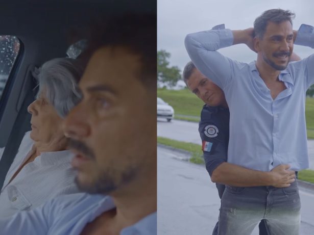 Júlio Rocha grava cena de assalto e acaba surpreendido por abordagem da Guarda Municipal