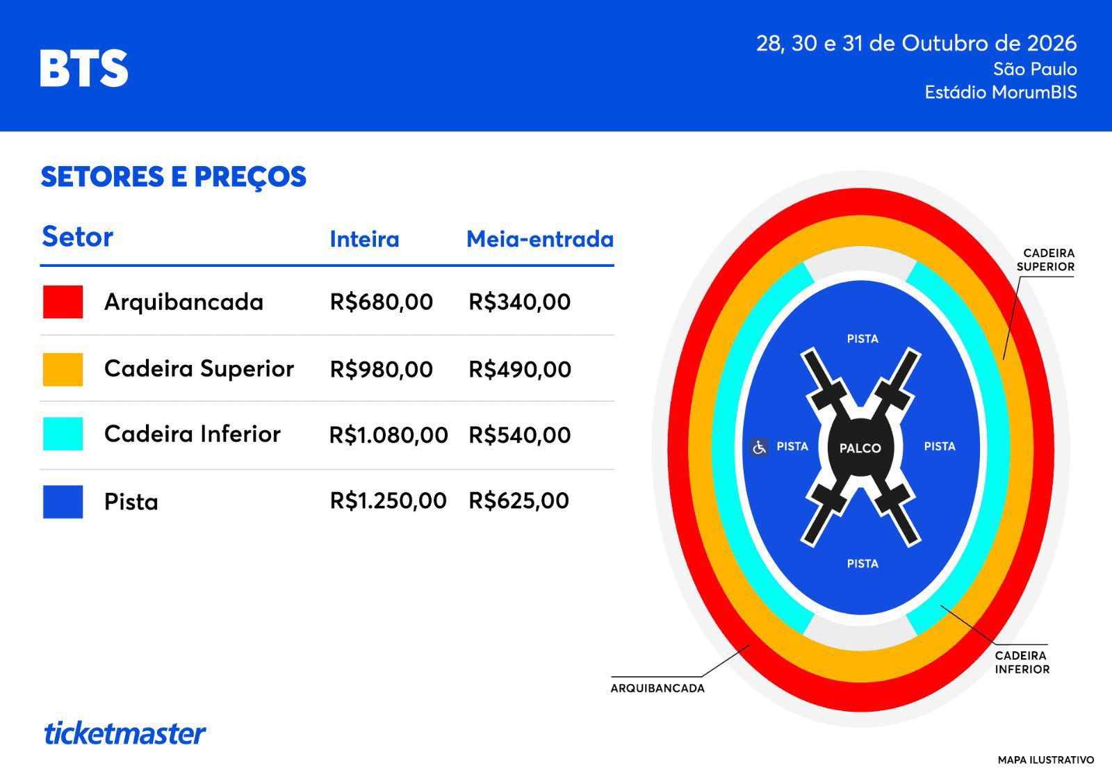 Foto/Divulgação/TicketMaster