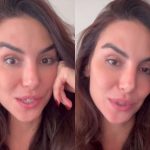 Esposa de Santoro, Mel Fronckowiak sofre queda, ignora dor e leva susto com diagnóstico