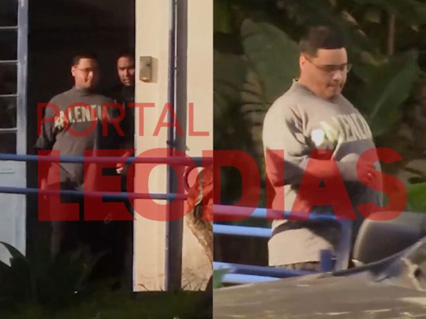 MC Ryan SP é flagrado deixando o IML após prisão e exame de corpo de delito