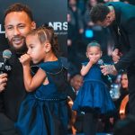 Mavie rouba a cena em leilão de Neymar e mostra que herdou a “ousadia e alegria” do pai