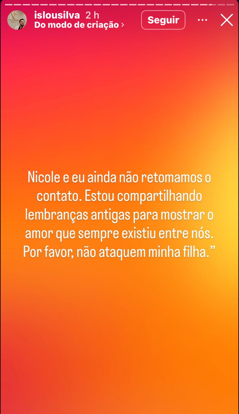 Reprodução/Instagram/@islousilva