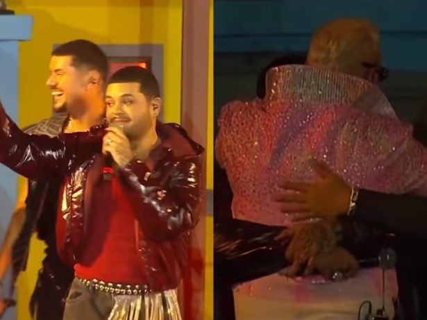 Cantor do “Estrelas da Casa” esquece letra e é acolhido por Belo no palco do Rock in Rio