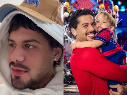 Zé Felipe relata susto após acidente doméstico com José Leonardo: “Muito sangue”