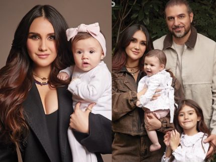 Dulce Maria apresenta filha caçula pela primeira vez em ensaio com a família: “Presente”
