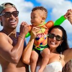 Thiaguinho e Carol Peixinho curtem férias em família com o filho em Maceió