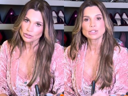 Flávia Alessandra revela segredos da rotina e uso de hidratante na menopausa