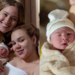 Mari Fernandez e Júlia Ribeiro mostram pela 1ª vez o rostinho da filha Isabela