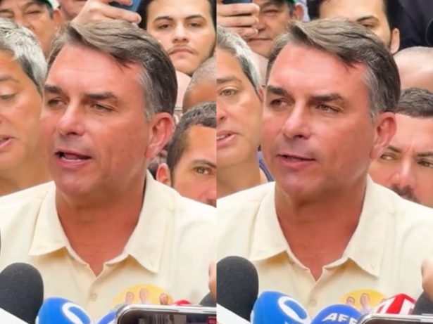 “O Brasil não aguenta mais quatro anos disso”, declara Flávio Bolsonaro após votar no Rio