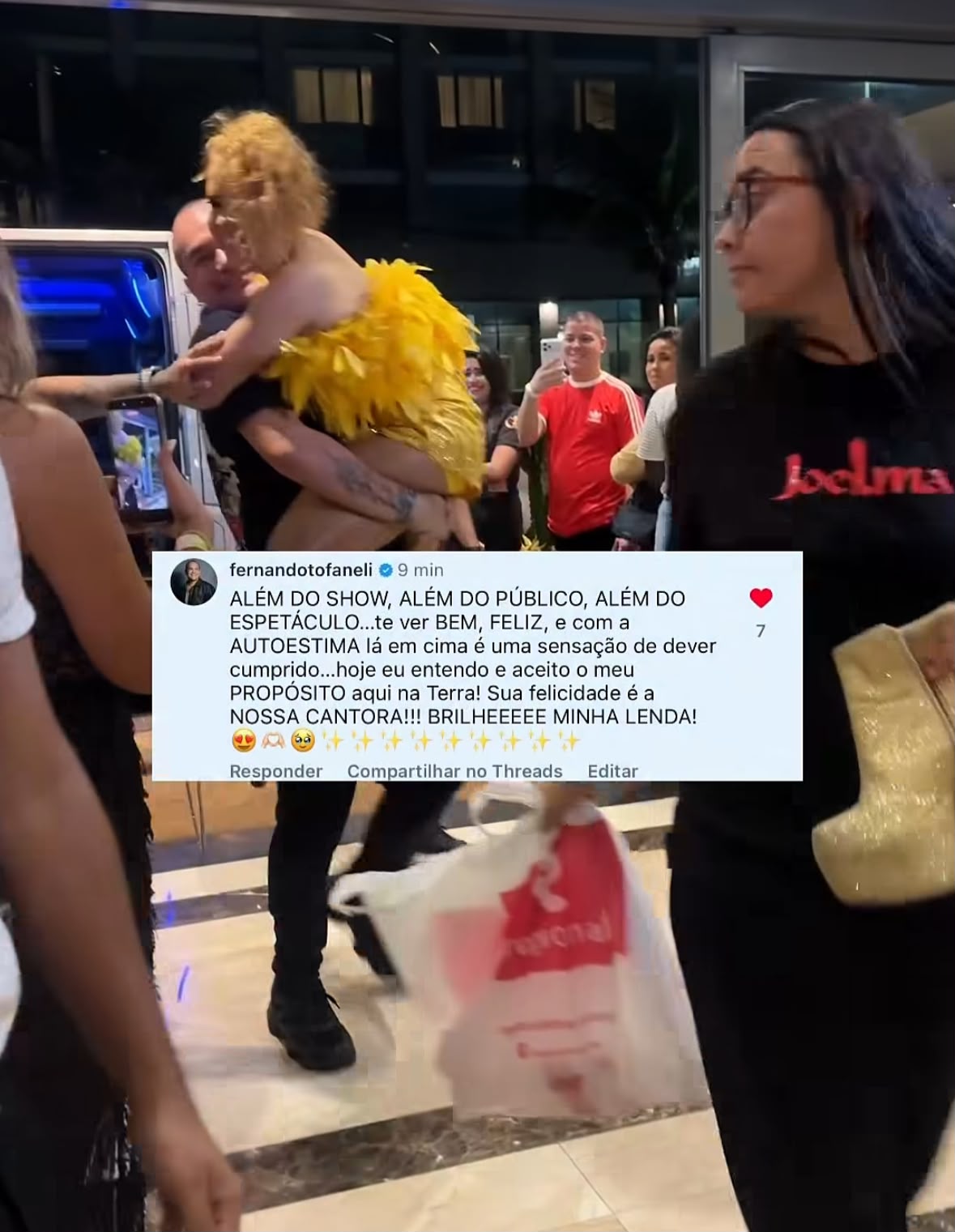 Créditos: Reprodução Instagram @fernandotofaneli/ e @conexao_joelma Créditos: Reprodução Instagram @fernandotofaneli/ e @conexao_joelma