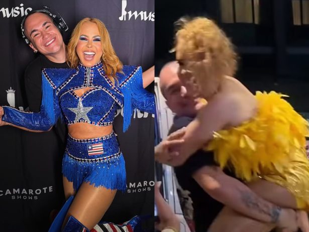 Joelma ganha “carona” no colo de maquiador após entregar três horas de show no Rio