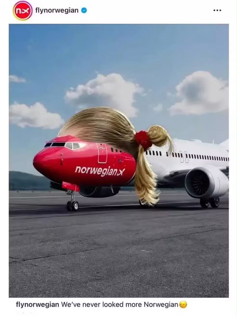 Reprodução: Instagram/@flynorwegian