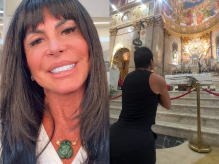 Após problema de saúde, Gretchen cumpre promessa de joelhos no Círio de Nazaré: “Curada”