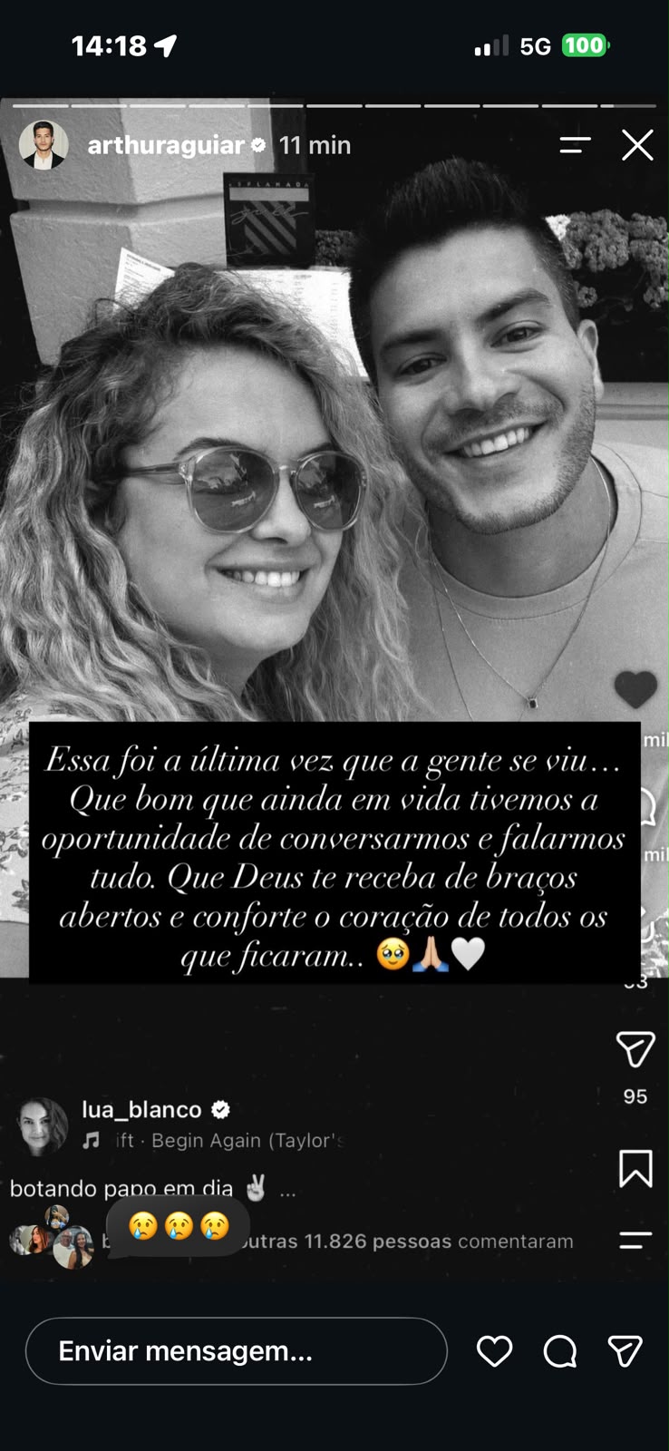 Reprodução: Instagram @arthuraguiar Reprodução: Instagram @arthuraguiar