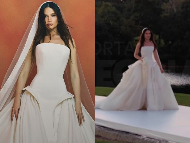 Sustentável! Juliette escolhe vestido de noiva feito com material de garrafas PET