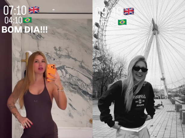 Depois de “sumir” por 24 horas, Virginia reaparece e mostra o que tem feito em Londres