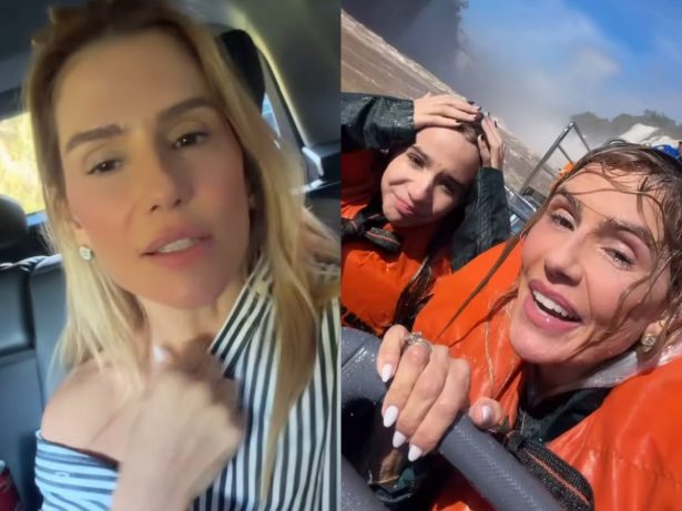 Deborah Secco se emociona com a filha nas Cataratas: “Senti a presença de Deus”