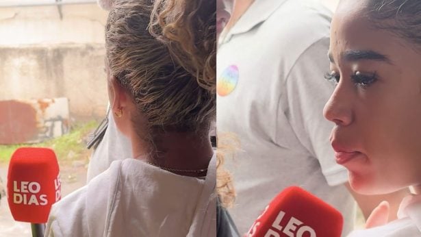 Repórter do portal LeoDias é empurrada por esposa de MC Poze em delegacia