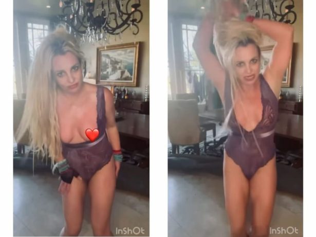 Britney Spears volta a causar nas redes ao publicar vídeo dançando de body rendado