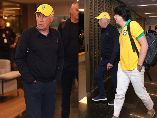 Técnico Carlo Ancelotti chega ao Rio de Janeiro para comandar a Seleção Brasileira