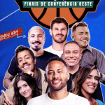 Neymar e amigos participam de transmissão ao vivo das Finais da NBA pelo Disney+