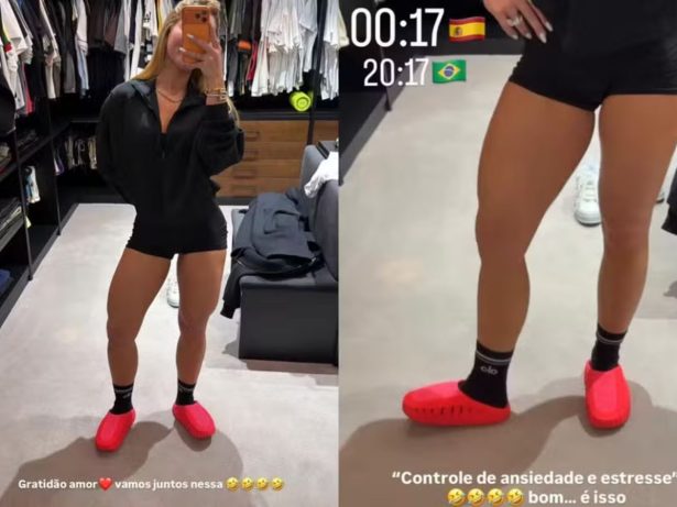 Após crises de enxaqueca, Vini Jr. presenteia Virginia com acessório para controle do estresse