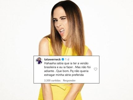 Tatá Werneck ironiza plano de remake brasileiro da série “The Office”