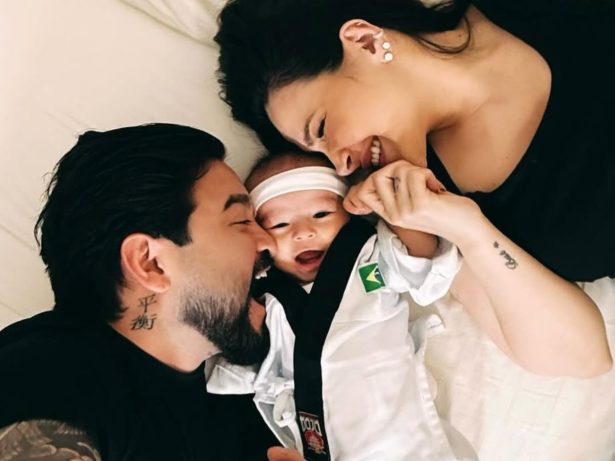 “Nosso Guerreiro”: Yudi Tamashiro celebra 4º mesversário do filho