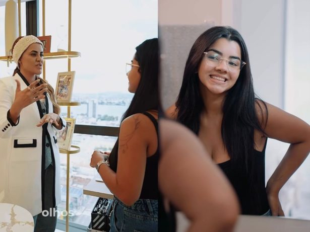 Ary Mirelle diz não às lentes e aposta em sorriso natural: “Vim aqui para realçar minha beleza”