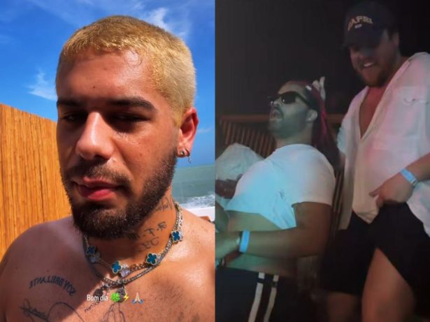 Solteiro, Zé Felipe se diverte em festa com Lucas Guedez, amigo de Virginia